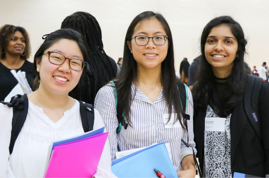 SPH Student attending the annual Career Expo at the University of Maryland